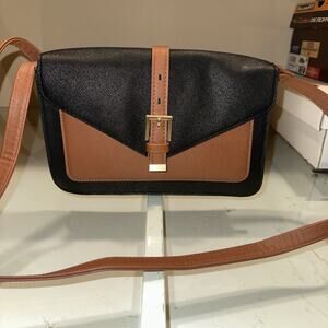 Women's Time And Tru Hand Bag New. See Photos. Black And Brown Purse With Snap